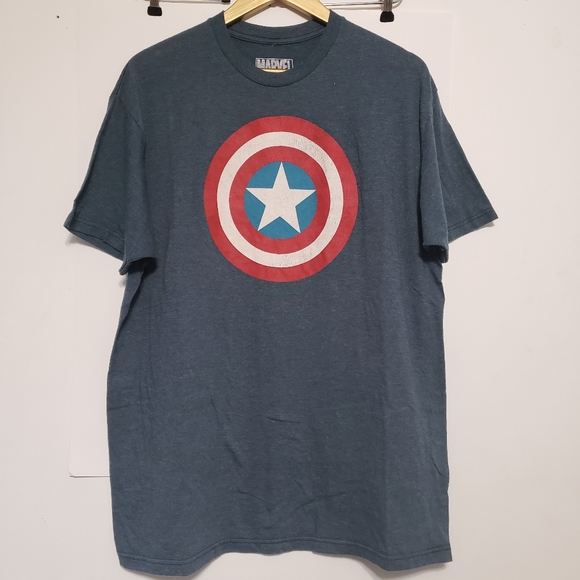 MAD Engine Other - MAD ENGINE Captain America Blue Heather Tee
